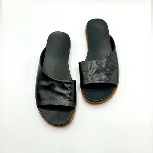 1. State Onora Open Toe Slip On Slide Sandals In Black - Picture 8 of 15